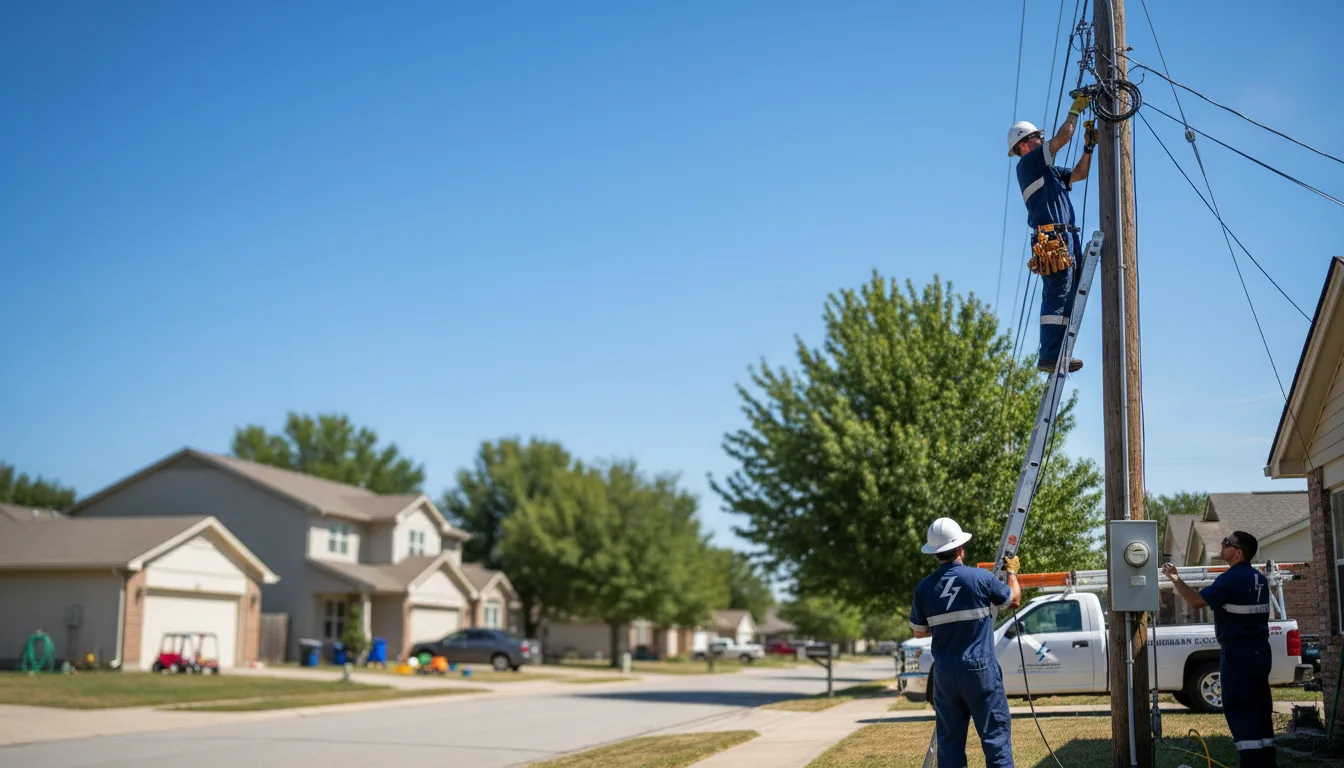 Residential electrician providing installation services in East Smithfield, PA